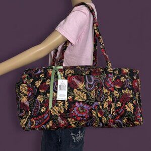 Vera Bradley Original Duffel Bag in Midnight Garden Paisley NWT